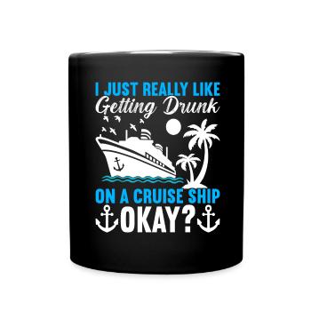 Croisière Vacances Bateau de croisière - Mug uni - noir - Devant