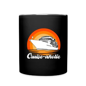 Cruise Holiday Cruise Ship - Full Colour Mug - black - Front