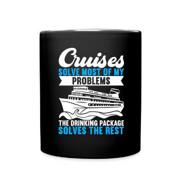 Croisière Vacances Bateau de croisière - Mug uni - noir - Devant