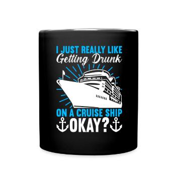 Croisière Vacances Bateau de croisière - Mug uni - noir - Devant