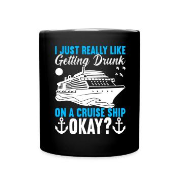 Croisière Vacances Bateau de croisière - Mug uni - noir - Devant