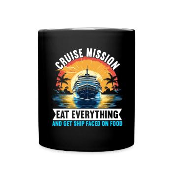 Croisière Vacances Bateau de croisière - Mug uni - noir - Devant