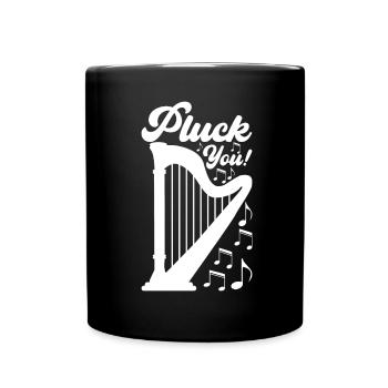 Harfe Design Für Harfenspieler - Tasse einfarbig - Schwarz - Vorne