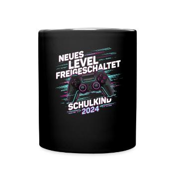 School enrollment back to school boys schoolchild 2024 - Full Colour Mug - black - Front