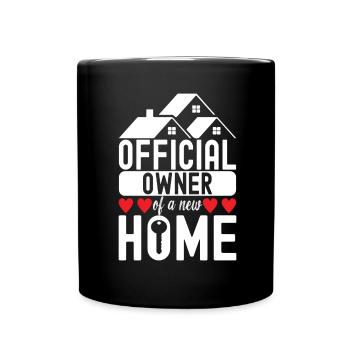 Pendaison de crémaillère des propriétaires - Mug uni - noir - Devant