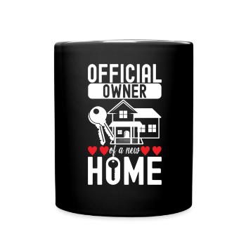 Pendaison de crémaillère des propriétaires - Mug uni - noir - Devant