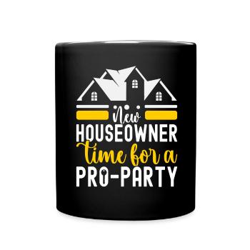 Pendaison de crémaillère des propriétaires - Mug uni - noir - Devant