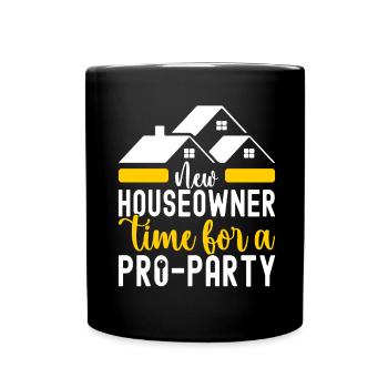 Pendaison de crémaillère des propriétaires - Mug uni - noir - Devant