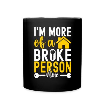 Pendaison de crémaillère des propriétaires - Mug uni - noir - Devant