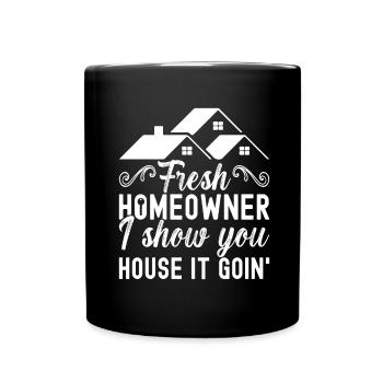 Pendaison de crémaillère des propriétaires - Mug uni - noir - Devant