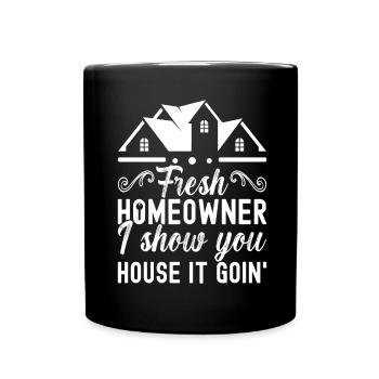 Pendaison de crémaillère des propriétaires - Mug uni - noir - Devant