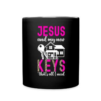 Pendaison de crémaillère des propriétaires - Mug uni - noir - Devant