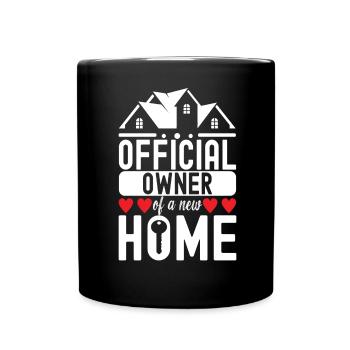 Pendaison de crémaillère des propriétaires - Mug uni - noir - Devant