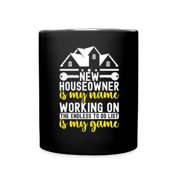 Pendaison de crémaillère des propriétaires - Mug uni - noir - Devant