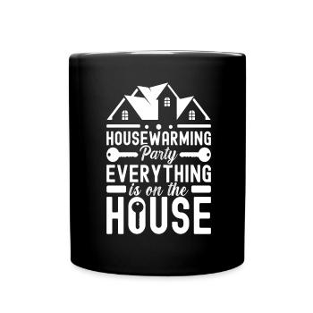 Pendaison de crémaillère des propriétaires - Mug uni - noir - Devant