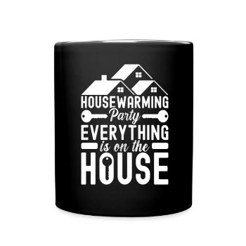 Pendaison de crémaillère des propriétaires - Mug uni - noir - Devant