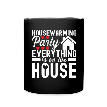 Pendaison de crémaillère des propriétaires - Mug uni - noir - Devant