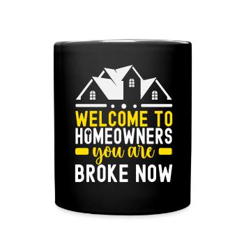Pendaison de crémaillère des propriétaires - Mug uni - noir - Devant