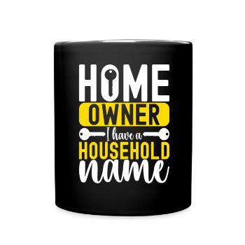 Pendaison de crémaillère des propriétaires - Mug uni - noir - Devant