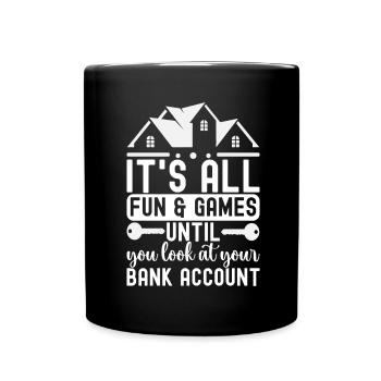 Pendaison de crémaillère des propriétaires - Mug uni - noir - Devant