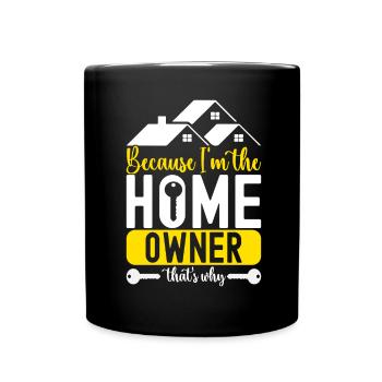 Pendaison de crémaillère des propriétaires - Mug uni - noir - Devant