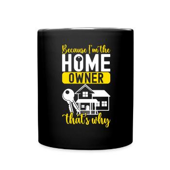Pendaison de crémaillère des propriétaires - Mug uni - noir - Devant