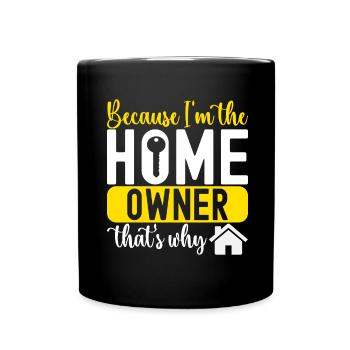 Pendaison de crémaillère des propriétaires - Mug uni - noir - Devant