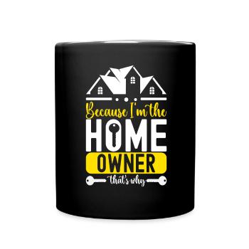 Pendaison de crémaillère des propriétaires - Mug uni - noir - Devant