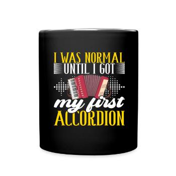 Accordéoniste Accordéoniste - Mug uni - noir - Devant