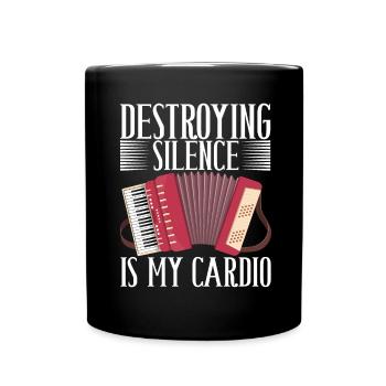 Accordéoniste Accordéoniste - Mug uni - noir - Devant