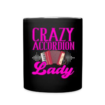 Accordéoniste Accordéoniste - Mug uni - noir - Devant