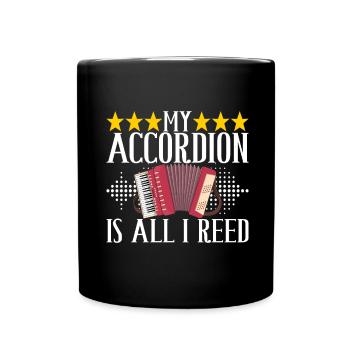 Accordéoniste Accordéoniste - Mug uni - noir - Devant