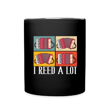 Accordéoniste Accordéoniste - Mug uni - noir - Devant