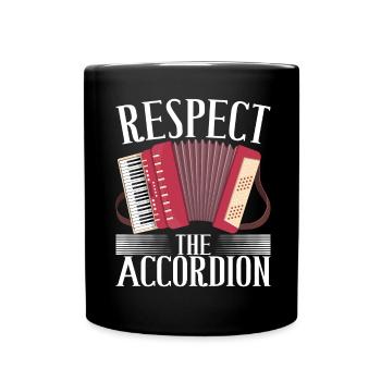Accordéoniste Accordéoniste - Mug uni - noir - Devant
