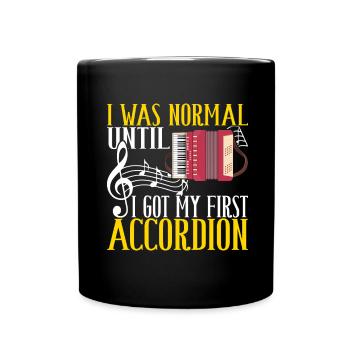 Accordéoniste Accordéoniste - Mug uni - noir - Devant