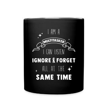 Multitasker - Tasse einfarbig - Schwarz - Vorne