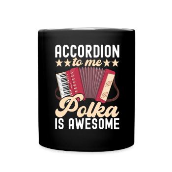 Accordéoniste Accordéoniste - Mug uni - noir - Devant