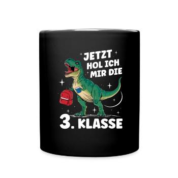 Enrolment Back to School Boys School Child 3rd Grade - Full Colour Mug - black - Front