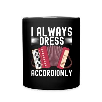 Accordéoniste Accordéoniste - Mug uni - noir - Devant