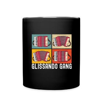 Accordéoniste Accordéoniste - Mug uni - noir - Devant