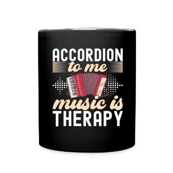 Accordéoniste Accordéoniste - Mug uni - noir - Devant