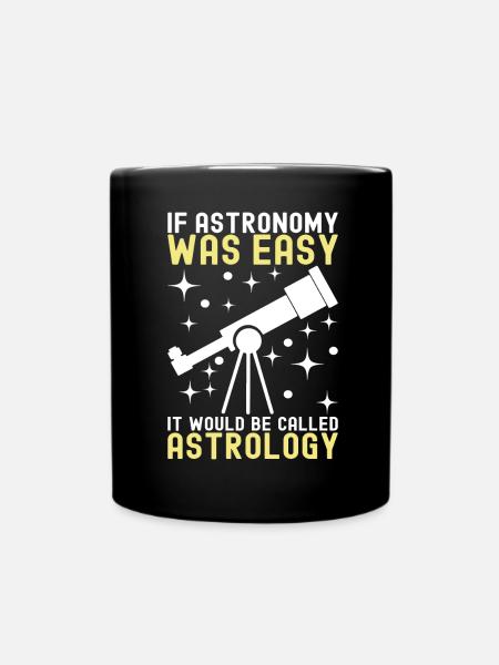 Atronome Astronomie - Tasse einfarbig - Schwarz