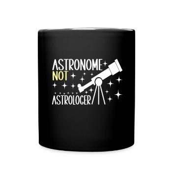 Astronom Astronomie - Tasse einfarbig - Schwarz - Vorne