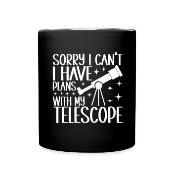 Astronom Astronomie - Tasse einfarbig - Schwarz - Vorne