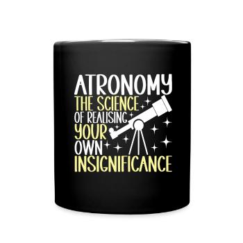 Astronom Astronomie - Tasse einfarbig - Schwarz - Vorne