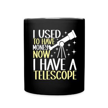 Astronom Astronomie - Tasse einfarbig - Schwarz - Vorne