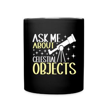 Astronom Astronomie - Tasse einfarbig - Schwarz - Vorne