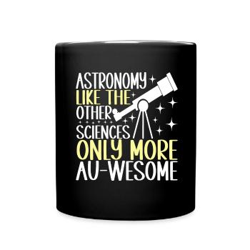 Astronom Astronomie - Tasse einfarbig - Schwarz - Vorne