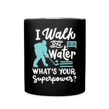 Eishockeyspieler - Tasse einfarbig - Schwarz - Vorne