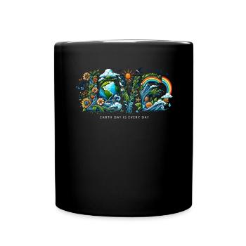 Le Jour de la Terre est chaque jour Climat Nature Environnement Terre - Mug uni - noir - Devant